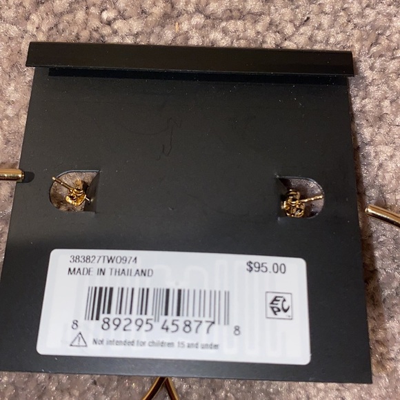 NWT Coach Hoop Earrings - Picture 3 of 3